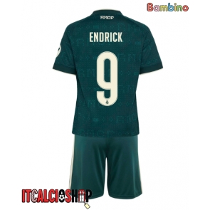 Real Madrid Endrick #9 Seconda Maglia Bambino 2026-27 Manica Corta (+ Pantaloni corti)
